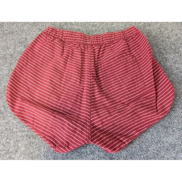 Bridge & Burn Shorts Womens Sz XS Lightweight Casual Elastic Waist Striped Red - Picture 6 of 9